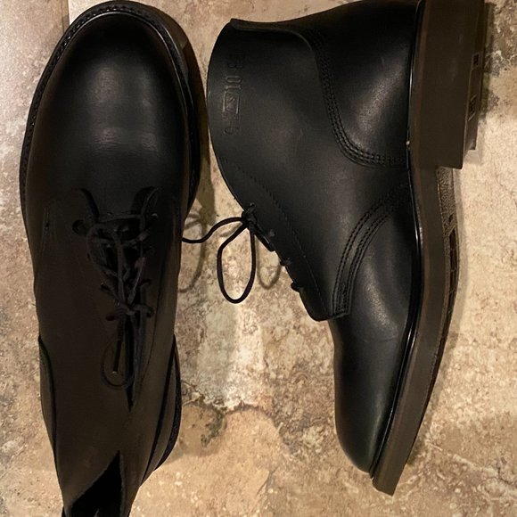 VINTAGE Men\'s Biltrite Steel Toe EH Chukka Work Leather Black Ankle Boots Sz 9 W